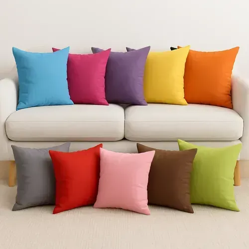 Almofadas Oxford Liso Todas as Cores