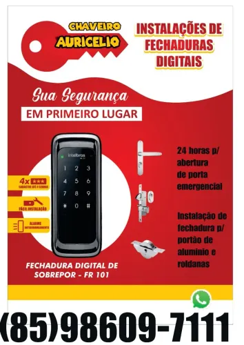 INSTALAÇÃO DE FECHADURA DIGITAL