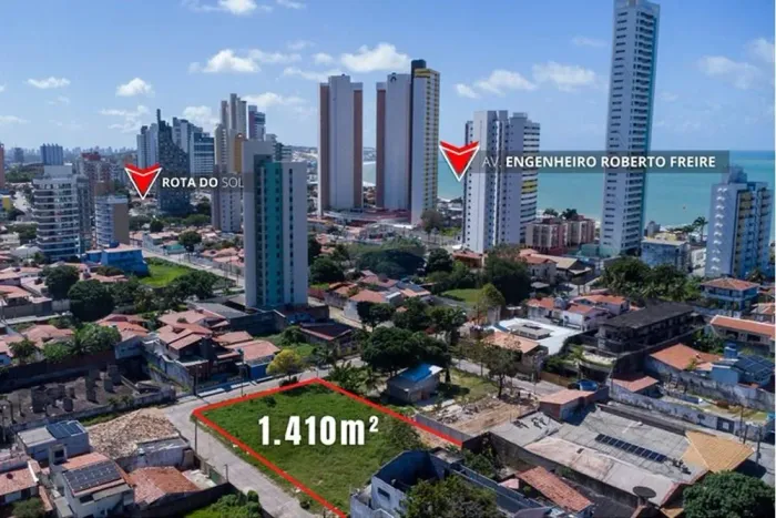 Vende ou Aluga: Terreno em Ponta Negra Com 1.410m² 30 x 47m Próximo à Roberto Freire