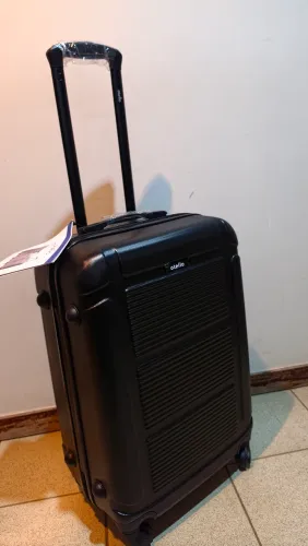 Mala de bordo com RODINHA 360° Preta até 15kg OTELLO LUGGAGE