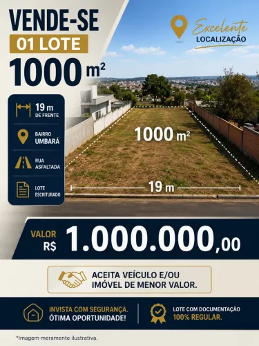 Lote de Terreno 1000 m2 - Escriturado 