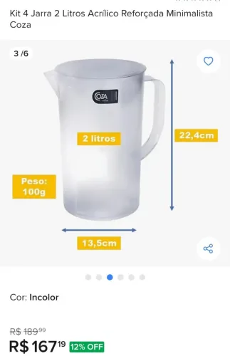 JARRA COZA TRANSPARENTE
