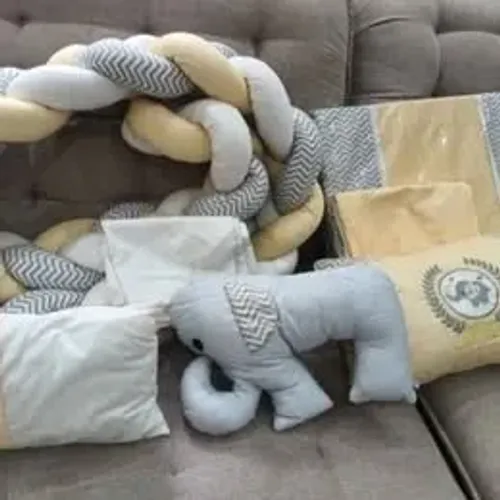 Kit Berço Trança Elefante 07 Pçs - NOVO SEM USAR - APENAS R$ 100,00