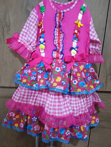 Vestido festa junina infantil 5 anos 