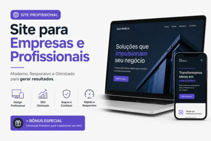Site para Empresas e Profissionais + Bônus Especial