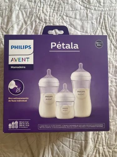 NOVO: Kit Mamadeira Philips Avent Pétala Transparente