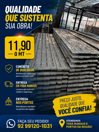 VIGOTA TRELIÇADA PARA LAJE PRE MOLDADA