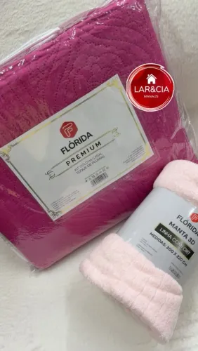  KIT COBRELEITO CASAL + MANTA 