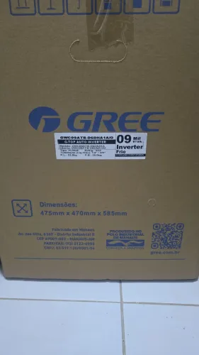 Ar condicionado split 9000 btus gree Wi-Fi inverter na caixa