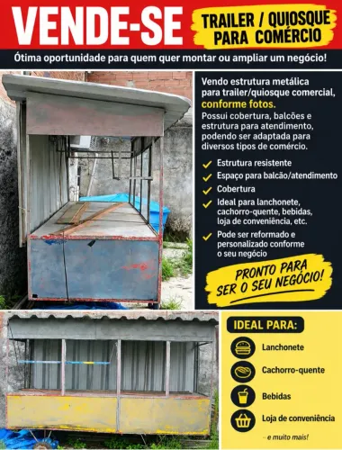 ? VENDE-SE CARROCINHA ideal para lanche