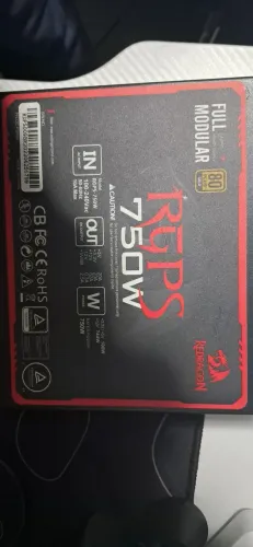 FONTE REDRAGON RGPS 750W, 80 PLUS GOLD, FULL MODULAR