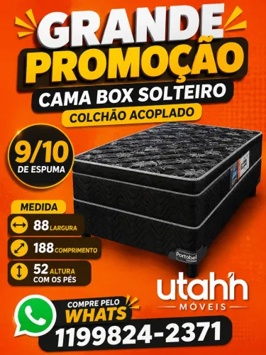 Super promoção cama box solteiro poucas unidades