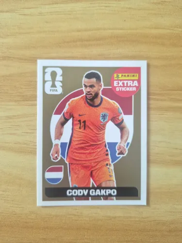 PANINI EXTRA STICKER GOLD - CODY GAKPO (ACEITO PROPOSTAS)