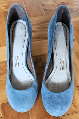 Sapato Feminino - Scarpin Azul - Santa Lolla - Tam 36