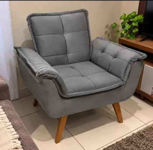 Poltrona Com Espuma D28 (Produto Novo)