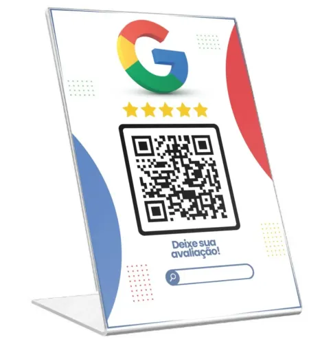 DISPPLAY com QR Code para Avaliação Google - 2