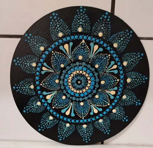 Olho Grego pintado a mão para parede ou porta