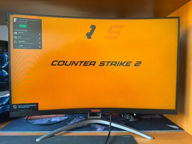 Monitor Gamer AOC Agon 32 Curvo 165Hz 1ms AG323FCXE - APENAS PARA RETIRADA EM MÃOS