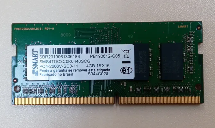 Memória RAM SMART 4GB DDR4 2666MHz para Notebook - SO-DIMM