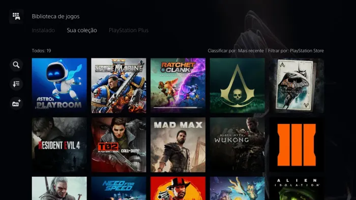 Conta de PS5