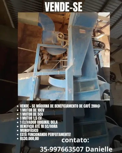 Máquina de beneficiamento de café 