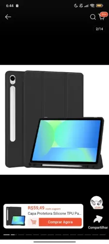 Capa tab S10 fe plus