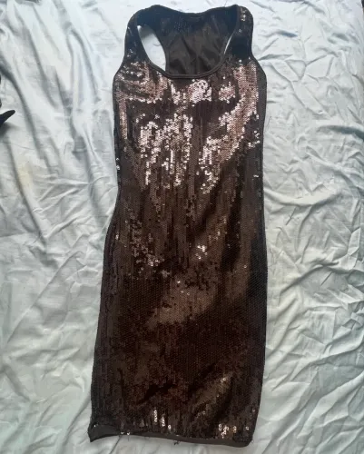 Vestido preto paetês brilho noite festa brilhante brilhoso