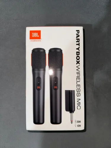 Microfone JBL Partybox Wireless com 2 MIC