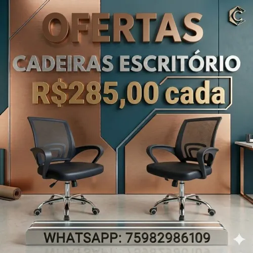 Cadeiras para escritório da marca FORTT - Oferta