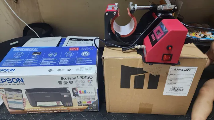 Equipamentos para sublimação Impressora + prensa térmica para caneca