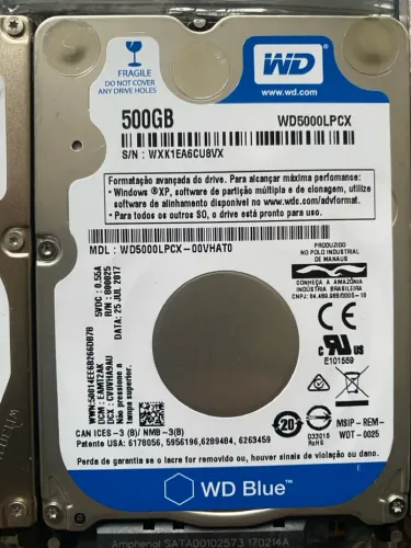 HD HDD SATA Western Digital Blue 500GB