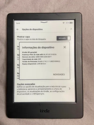 Kindle 8ª Geração