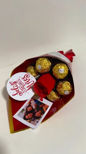 Buquê Ferrero Rocher - Dia das mães 