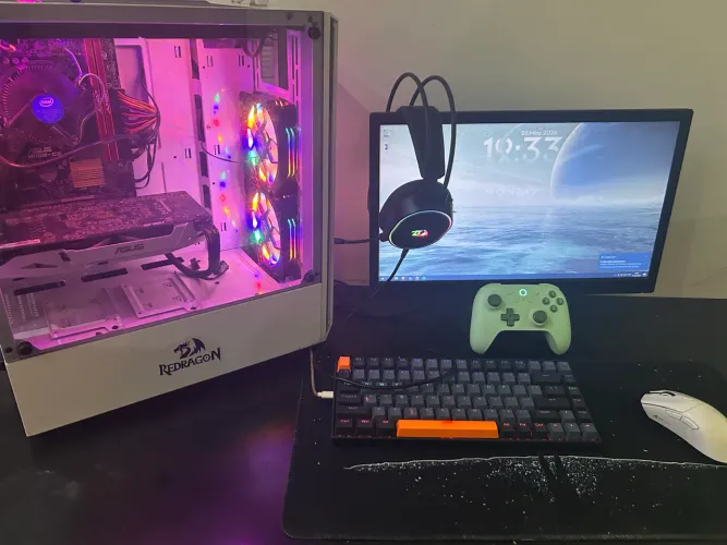 Pc Gamer completo com Monitor, Teclado e Mouse