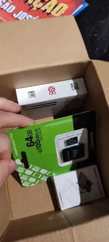 Raspberry pi5+ cooler + cartão 64 g novos a venda