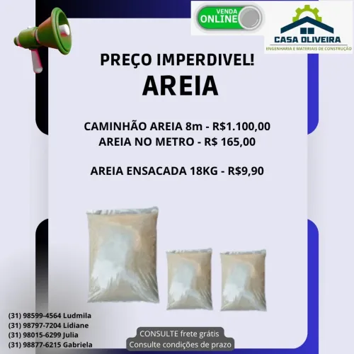 AREIA ENSACADA