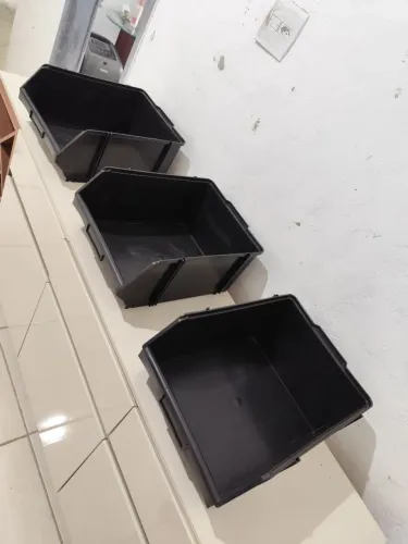 10 Gaveteiros plástico organizador Bin n°8 preta 