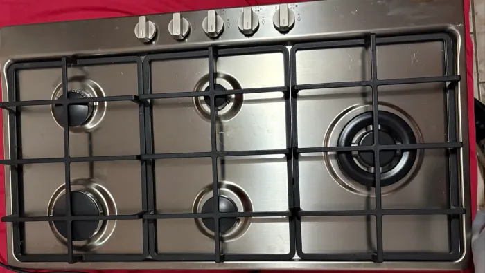 Cooktop a Gás Tramontina Penta Plus Com 5 Bocas em Aço Inox