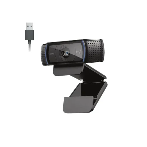 Webcam Full HD Logitech C920s com Microfone Embutido, Proteção de Privacidade, Widescreen