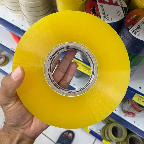 Fita adesiva rolo gigante temos de 300mts e 500mts