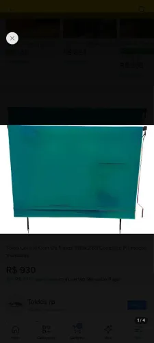 Toldo verde 3,95x 2,60