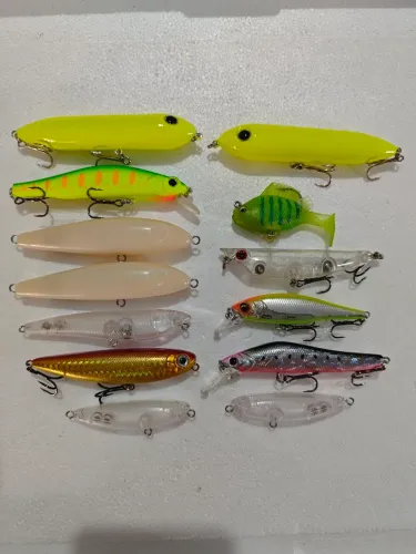 13 iscas artificiais para pesca tucunaré traira
