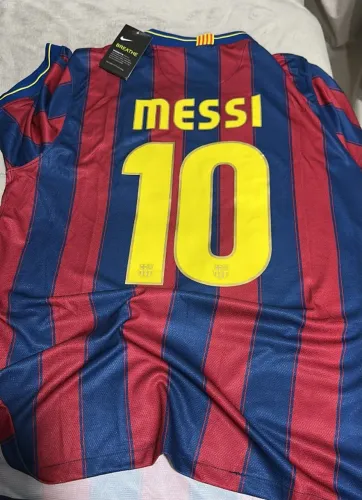 Camisa Barcelona 2009-2010 Personalizada MESSI 10 + patch campeão mundial