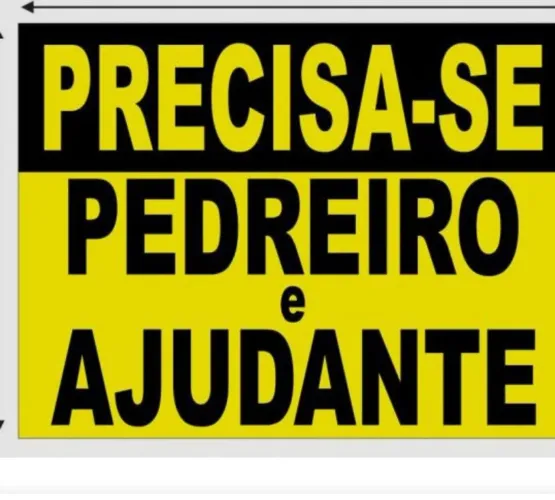 Precisa-se de pedreiro e ajudante.Local de trabalho em Itaitinga