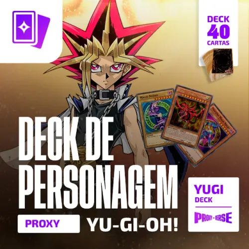 Deck Yugi Muto Yu-Gi-Oh! 40 Cartas Proxy | Baralho Temático