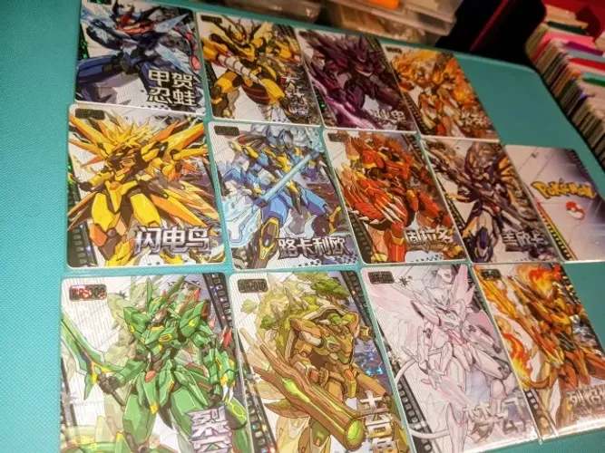12 Cartas Coleção Chinesa Pokémon Mengka 2 Raridade WR Completo (Eif Baby)