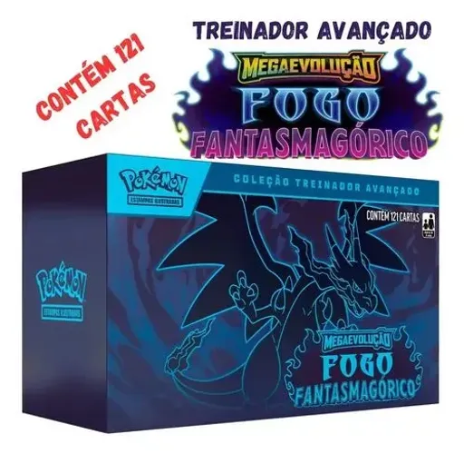Caixa ETB Pokémon Fogo Fantasmagórico Original Lacrada