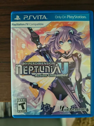 Jogo Hyperdimension Neptunia U Action Unleashed PSVita midia física raro impecável