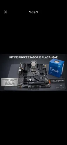 KIT UPGRADE I7 11700F + Placa mãe asus z490 plus