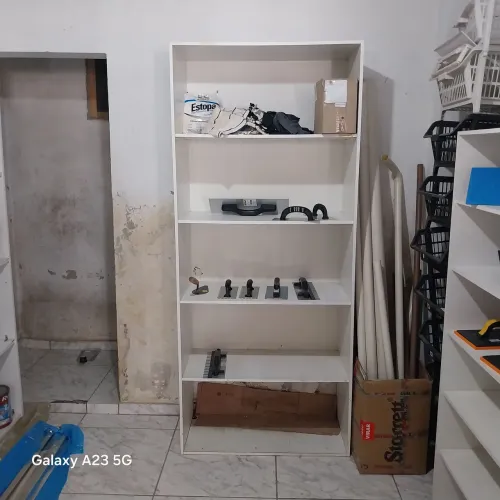 Armário Colmeia Horizontal 100% mdf Estante Prateleira Cor Branco